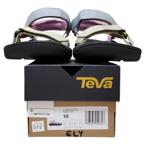 Teva Women Sport Sandals Hurricane XLT2 Size US 10 Eucalyptus Peach Bloom - Picture 5 of 5